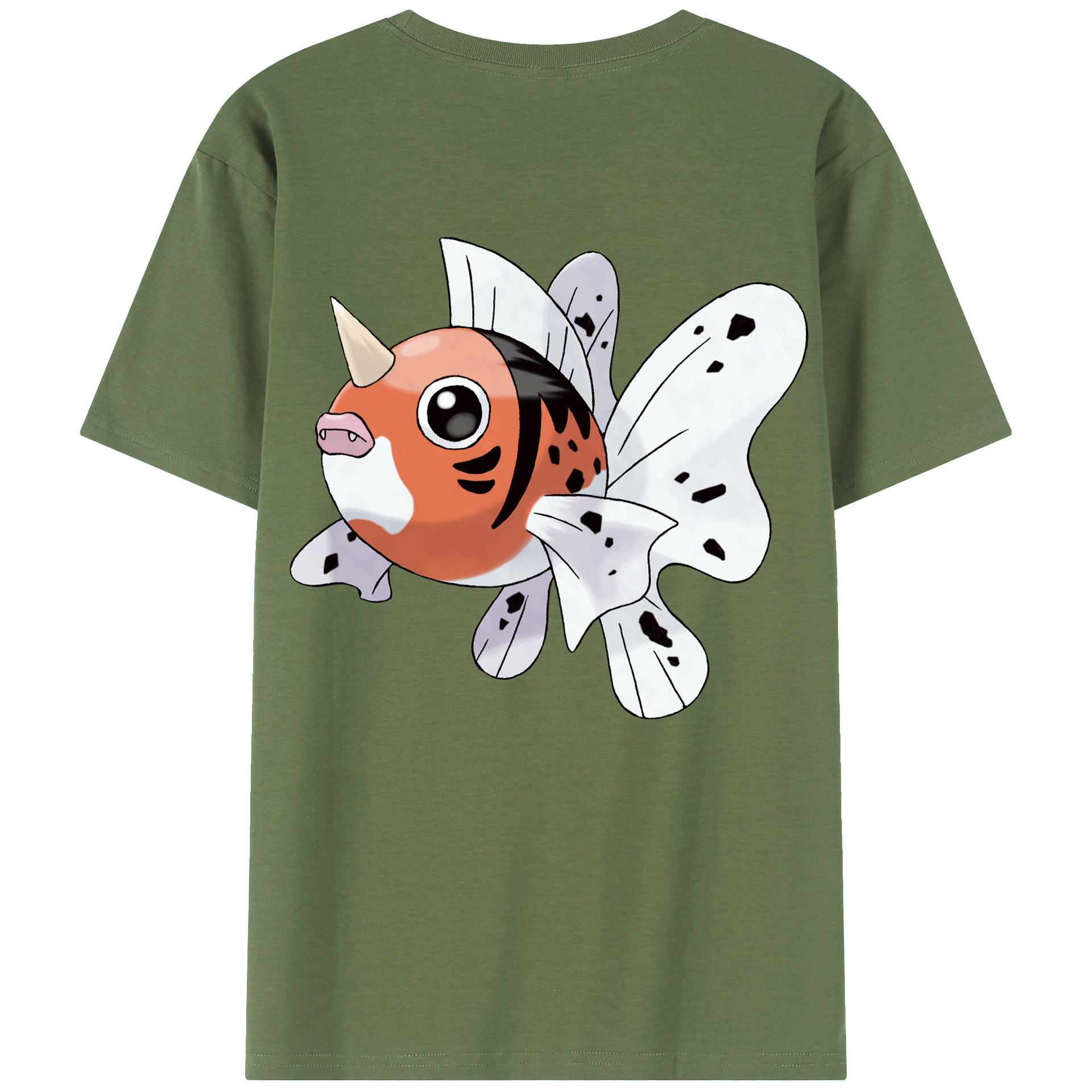 （画像用） ポケットモンスター Pokémon 綿100％ メンズ半袖Tシャツ（バックプリント） 通気性